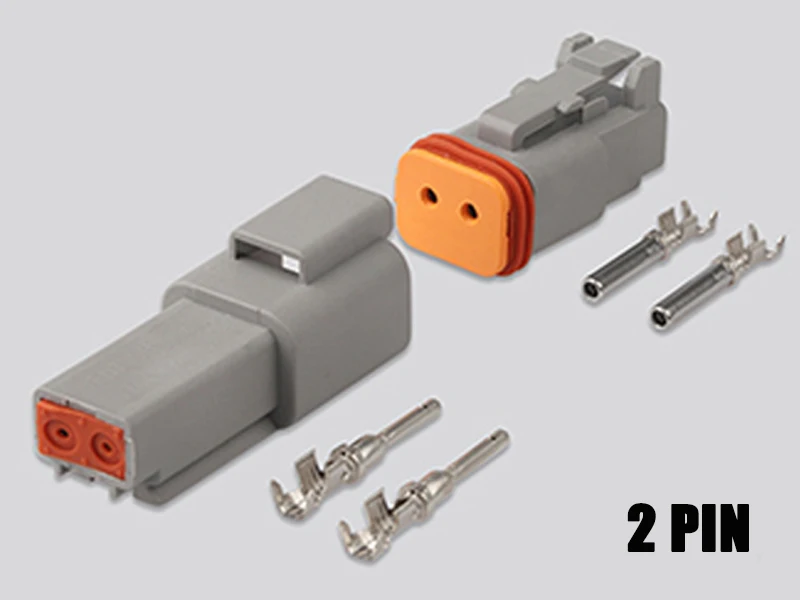 1/5set Deutsch DT Connettore 2/3/4/6/8/12 Pin Elettrico Impermeabile Femmina e Maschio Connettore Spina per Auto Motore: verde militare / Sotto i 5 pezzi