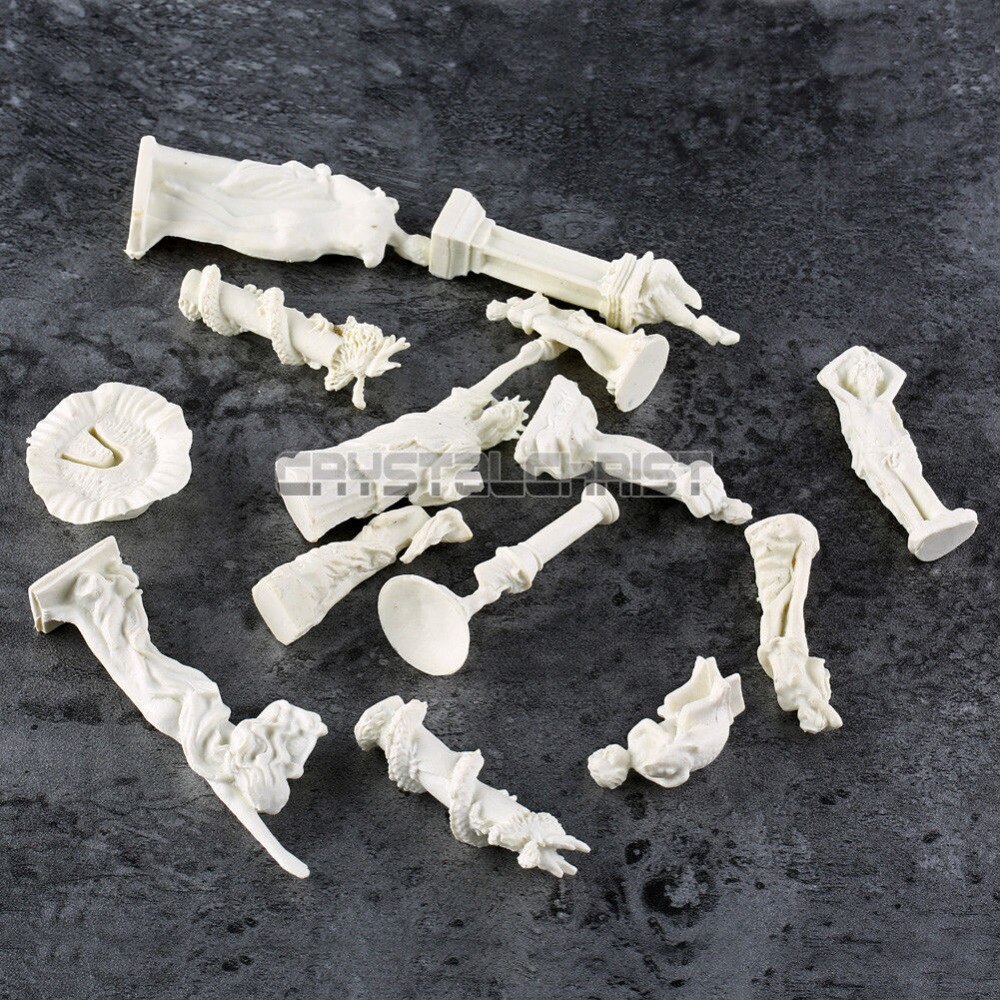 13 stuks standbeeld sculptuur fontein model trein spoorweg  ho 1:87 schaal architectuur