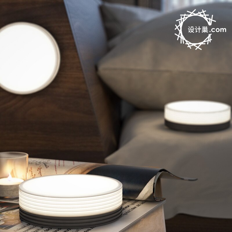 LED Light Rotating Modular Light Control Lighting Round Night Light Decorative Wall Lamp