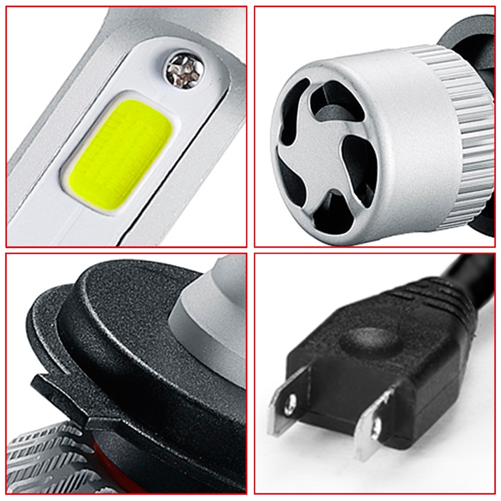 OcioDual 2x Lampen S2 H7 LED COB 72 W 8000LM 6500 K voor Auto Koplamp Wit Frio S2H7 Lamp Kit auto Light Lamp Vervangen