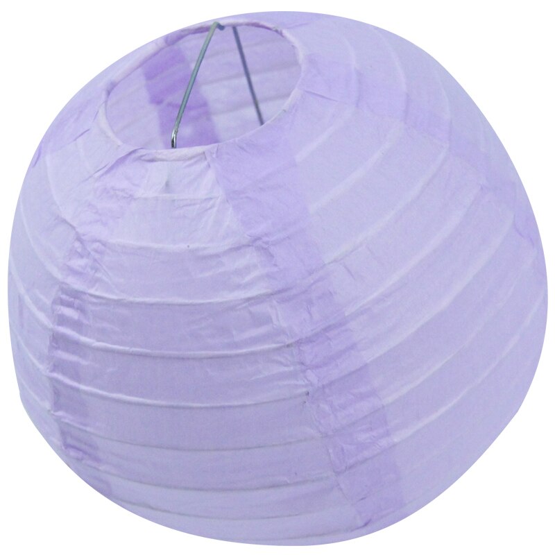 20cm Round Paper Lantern Paper Flower Balls Honeycomb Ball Hanging Lanterns For Wedding Party Decoration supplies: light purple