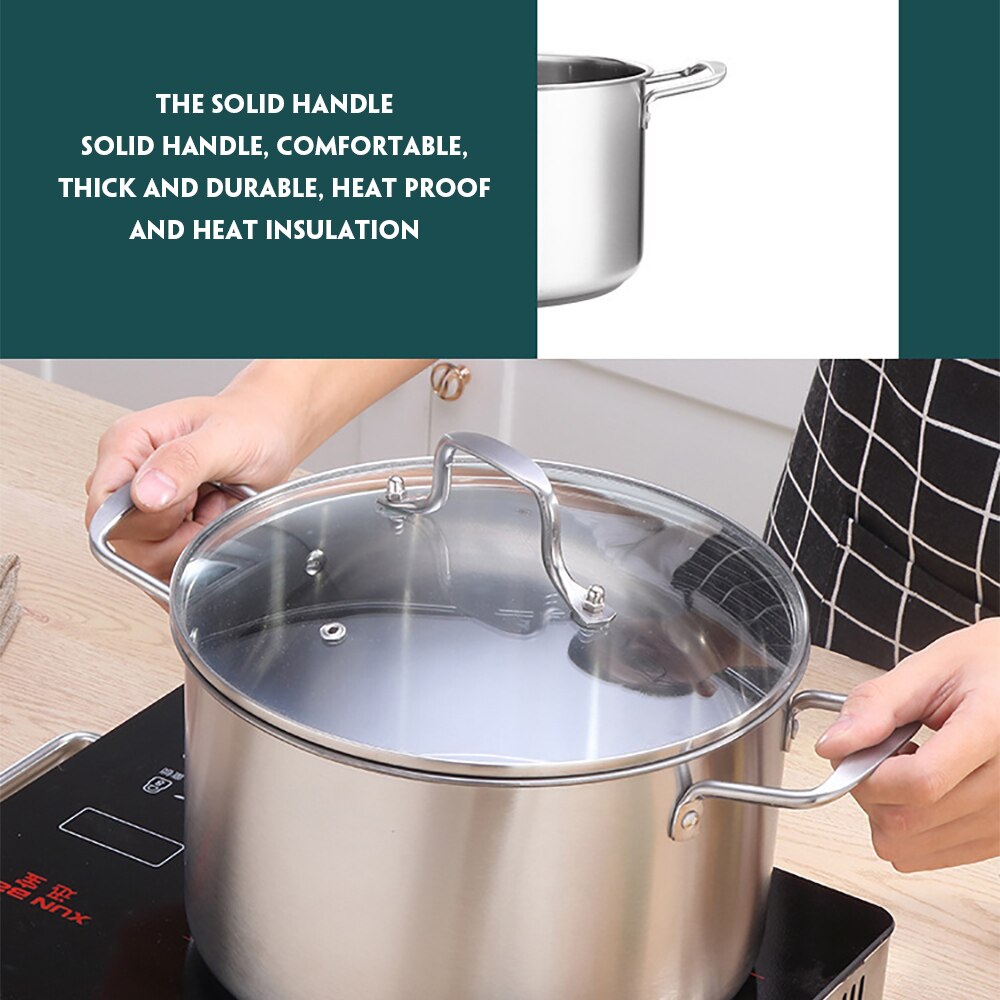 Stainless Steel Saucepan Soup Pot Dairy Saucepan And Noodle Soaking In Household Dormitory Kitchen Milk Pots Kitchen Tool