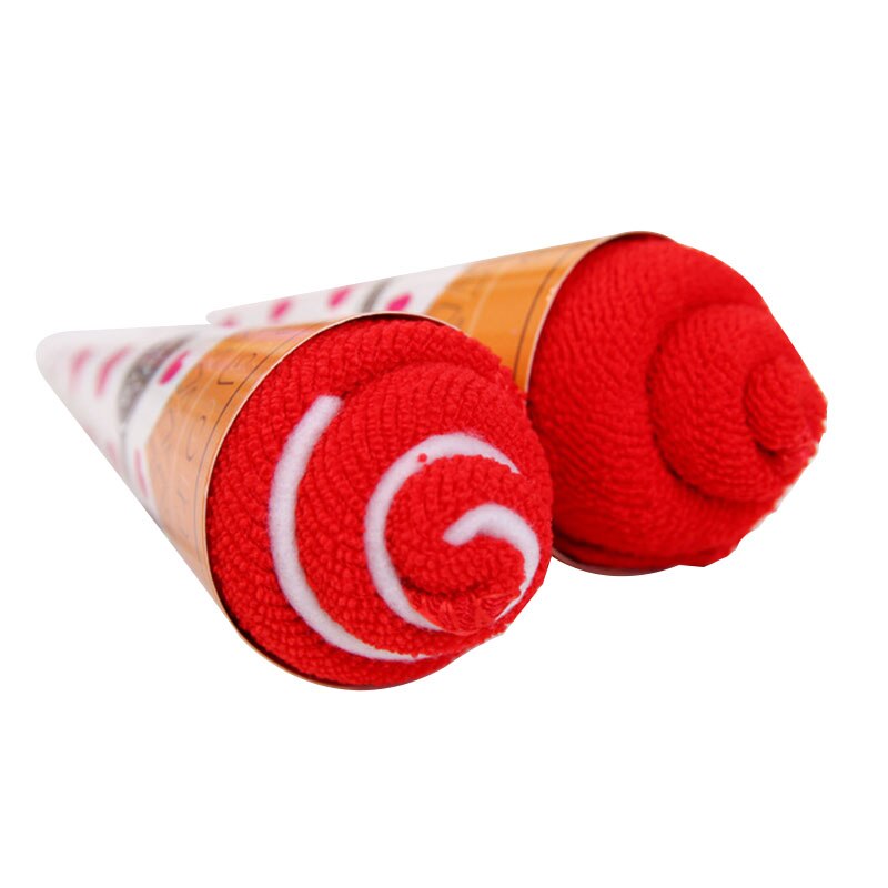 1 Stuks Washandje Handdoek Taart Vorm Zachte Voor Bruiloft Verjaardag Party Paar Valentijnsdag SEP99