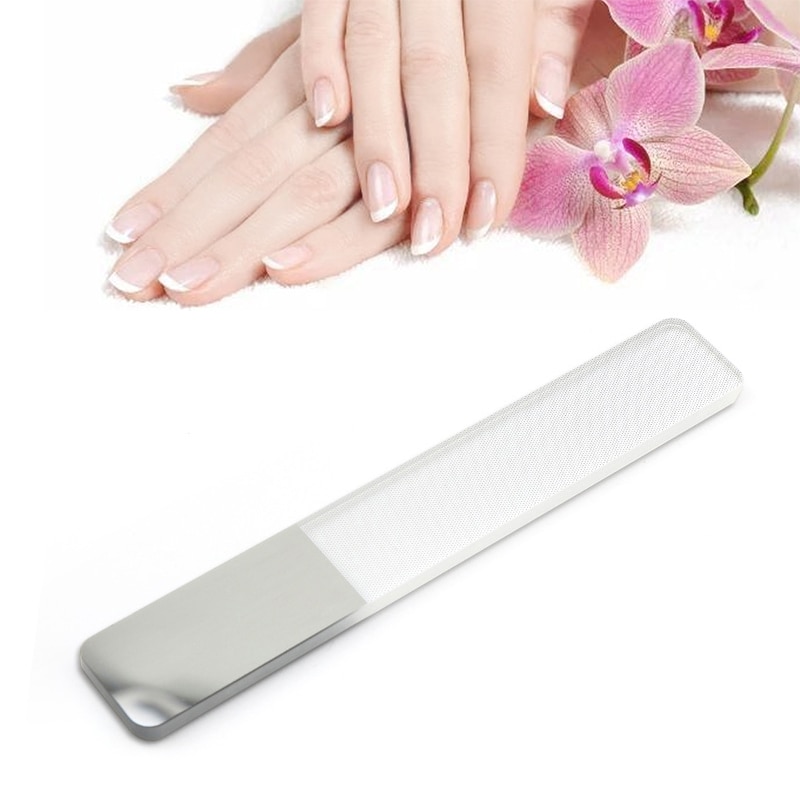 1pcs Nail Buff Nano Polished Glass Nail File Transparent Nailfile Nail Physical Polish Manicure Files