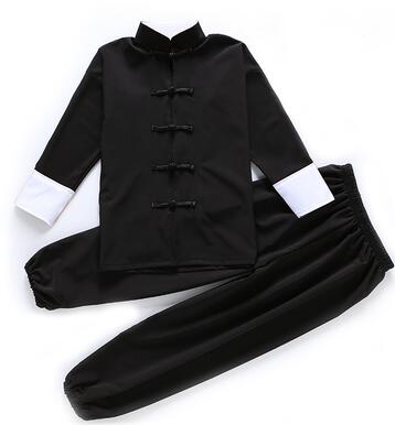 traje Wushu para niños, ropa de estilo tradicional chino, conjunto de ropa de actuación de Tai Chi Kung Fu, uniformes para niñas y niños, puesta en escena: Blanco