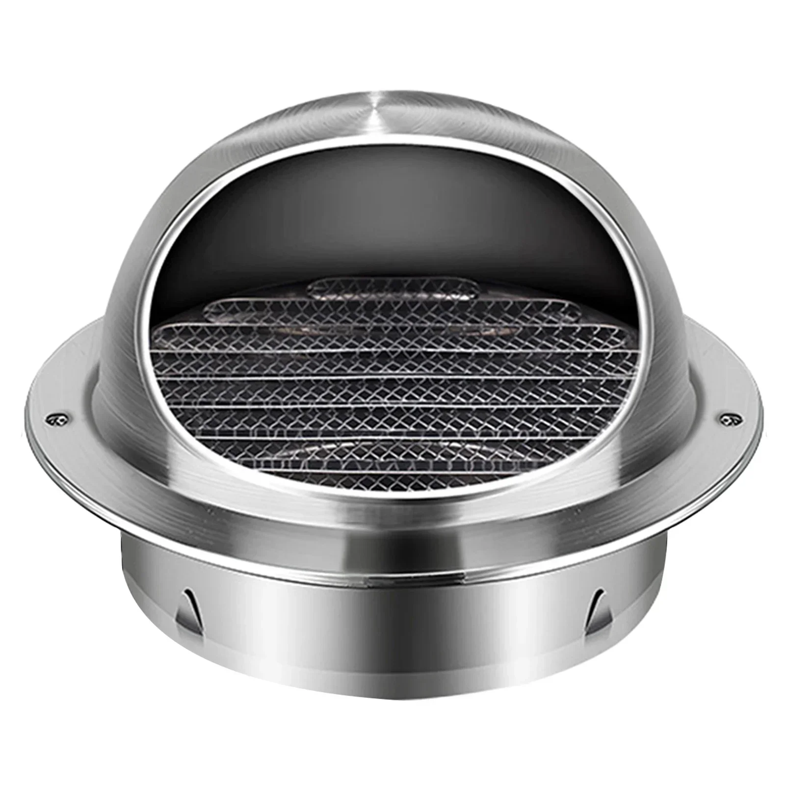 80/100/50MM Stainless Steel Exterior Wall Air Outlet Grille Round Heating Cooling Vent Cover Wall Ceiling Vent Cooling Vents Cap