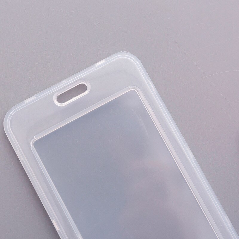 1PC Transparent Bus ID Work Card Holder for Staff Workers Plastic Card Cover Case Storage Shell Student Badge Holder Accessories