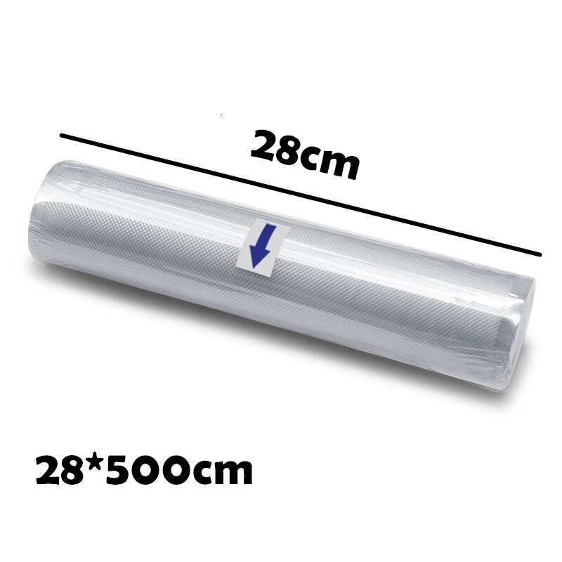 Haushalt Lebensmittel Vakuum Verpackung Tasche Für Vakuum Versiegelung Vakuum Lagerung Taschen Oder Rolle Lebensmittel Frische Lange Halten Küche Werkzeug Zubehör: 28x500cm