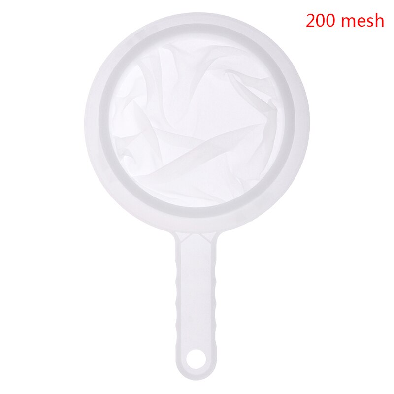 80/100/200/300/400 Mesh Nylon Super Fine Colander Sieve Strainer Colander with Handle for Juice Soymilk Coffee Filter Reusable: 200 mesh