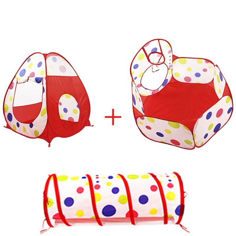 LOOZYKIT Styles Foldable Children's Toys Tent Three-in-one Crawling Tunnel Toy Ball Pool Outdoor Game Large Tent Play House Toys