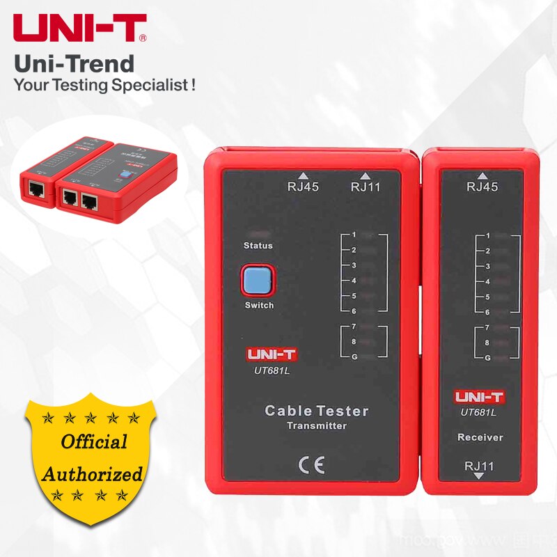 UNI-T UT681L/UT681C/UT681HDMI Kabel Tester; netwerk Kabel/Telefoon Lijn/Hdmi/MINI-HDMI Hd Kabel Tester