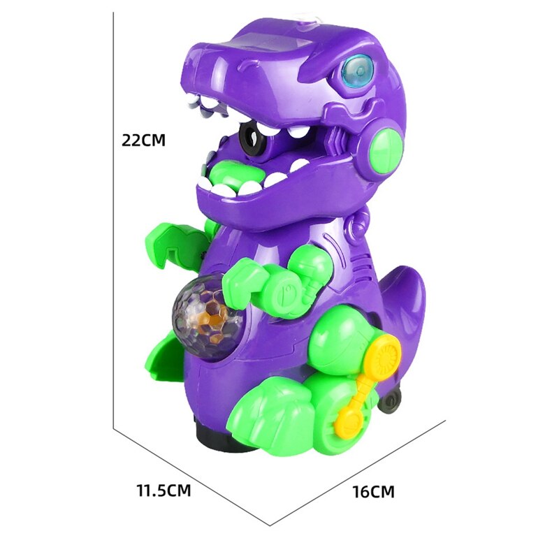 Bubble Machine Dinosaurus Bubble Blower Lopen & Verblijf Nog Twee Instellingen Muziek & Licht Bump Functie Peuter Speelgoed Voor Kids