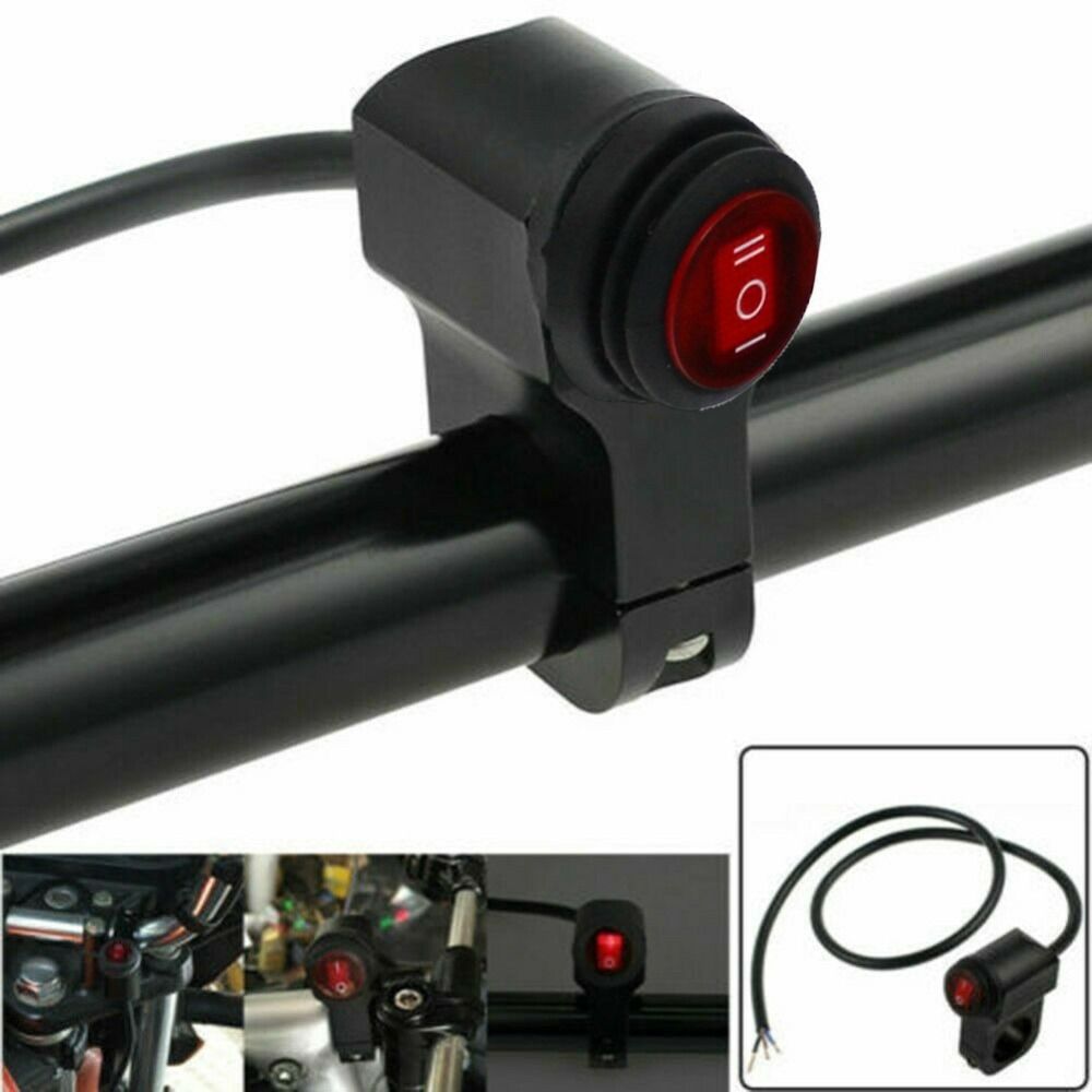 Motorcycle Handlebar Light Switches Light Indicator Switch Motorbike Headlight Turn Signals Fog Lights ON-OFF-ON Switch
