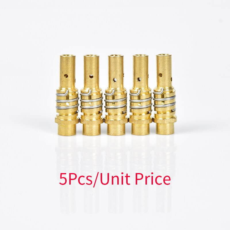 Soporte de punta de contacto 15AK soporte de boquilla de Gas de 5 uds con muelle de boquilla para antorcha de soldadura MIG MAG: 5Pcs