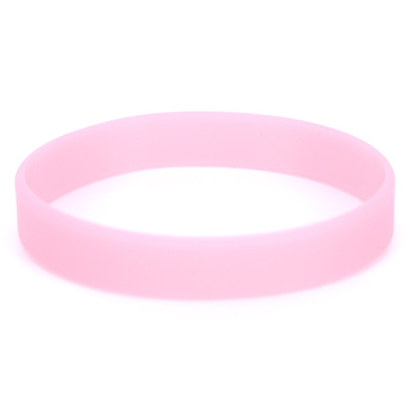 Färgglada lysande silikon sportarmband & armband kvinnor fluorescerande gummi fitness armband armband glöder i mörkret: Rosa