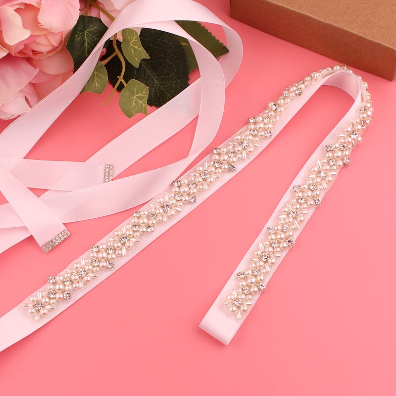 Trouwjurk Riemen Dames Riemen Dubbelzijdig Linten Bruidsjurk Riemen Bruiloft Riemen