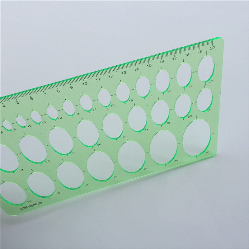 1-3 pcs Length 20cm * Width 13cm Resin Material Multifunction Foot Oval Template Ruler