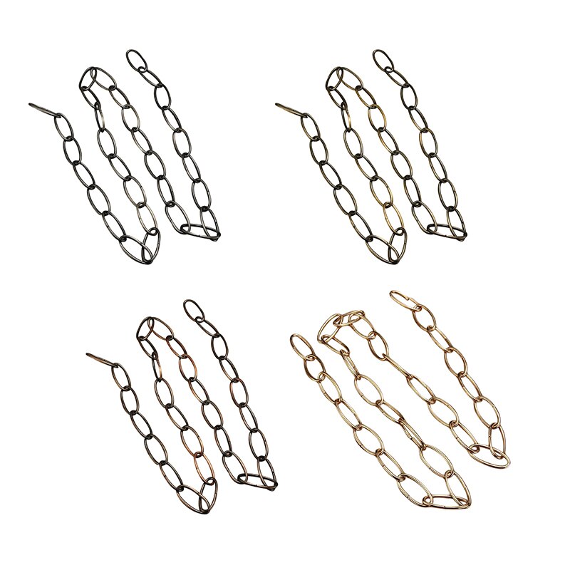 Chaîne Fer 1 M Bronze Pour Lustre | Chaîne Suspension Lampe 20 Kg Charge | Maillons Solides Multi-usage Plafond
