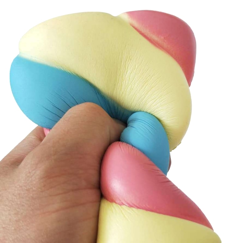 77HD 5.5’’ Squeeze Marshmallow Fidget Toy Realistic Candy Party Favor Cute Slow Rising Pressure Release Toy Adults Funny