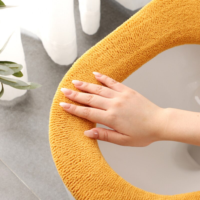Toilet Seat Cover Mat Universele Wc Pad Zachte Warme Toiletbril Kussen Dikker Wasbare Badkamer Wc Deksel Accessoires