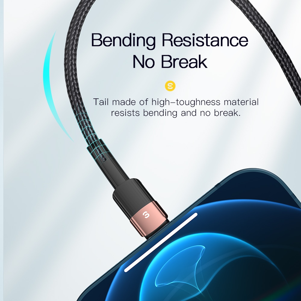 Essager USB-kabel voor iPhone 14 13 12 11 Pro Xs Max X Xr 8 7 6 Snel opladen Datalijn Oplader voor iPad Mobiele telefoon Draadsnoer