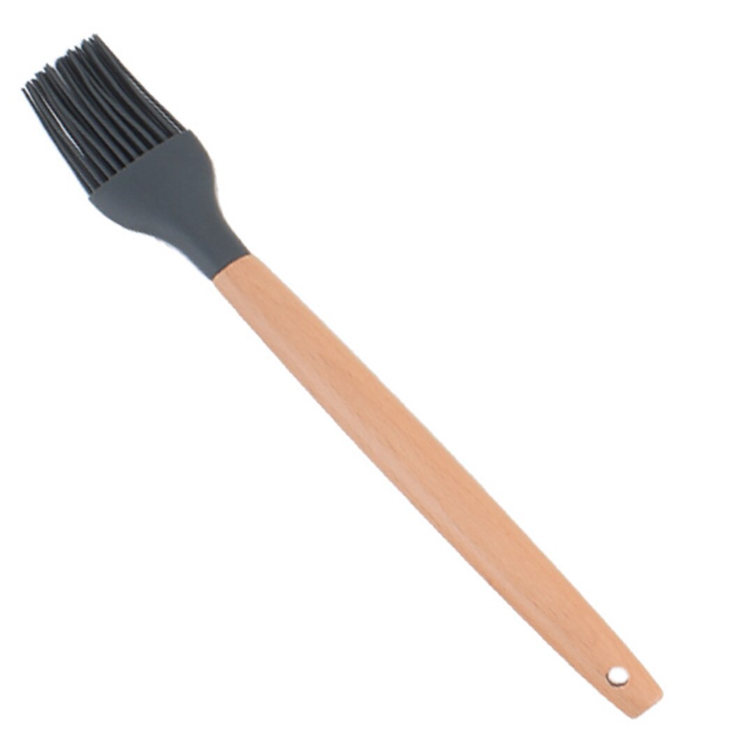 Eco-Friendly Cooking Utensil Wooden Handle Kitchenware Non-Stick Silicone Cookware Heat Resistant Kitchen Utensil Cooking Tools: 9