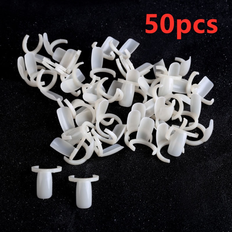 Bague pour vernis à ongles, couleurs naturelles, 50 bâtons, pour pratique Nail Art, bague professionnelle en acrylique