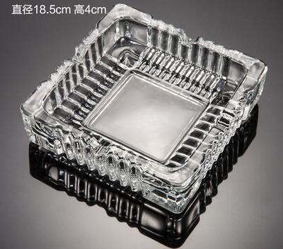 Household crystal glass ashtray personality trend bedroom living room small large ktv bar ashtray pf91801: large plus