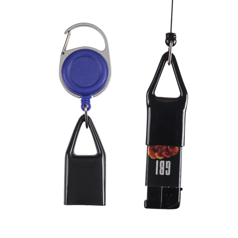 Draagbare Aansteker Hoes Hoes Tas Houder Riem Tas Met Sleutelhanger Intrekbare Touw Clip Aansteker Tas Case