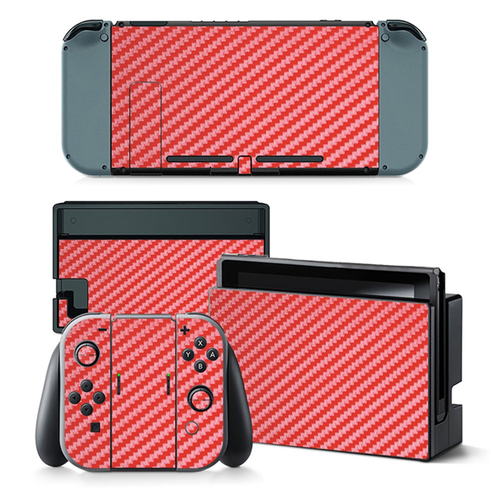 Pegatinas de fibra de carbono para ns Switch, pegatinas de piel de la serie de juegos, , precio barato
