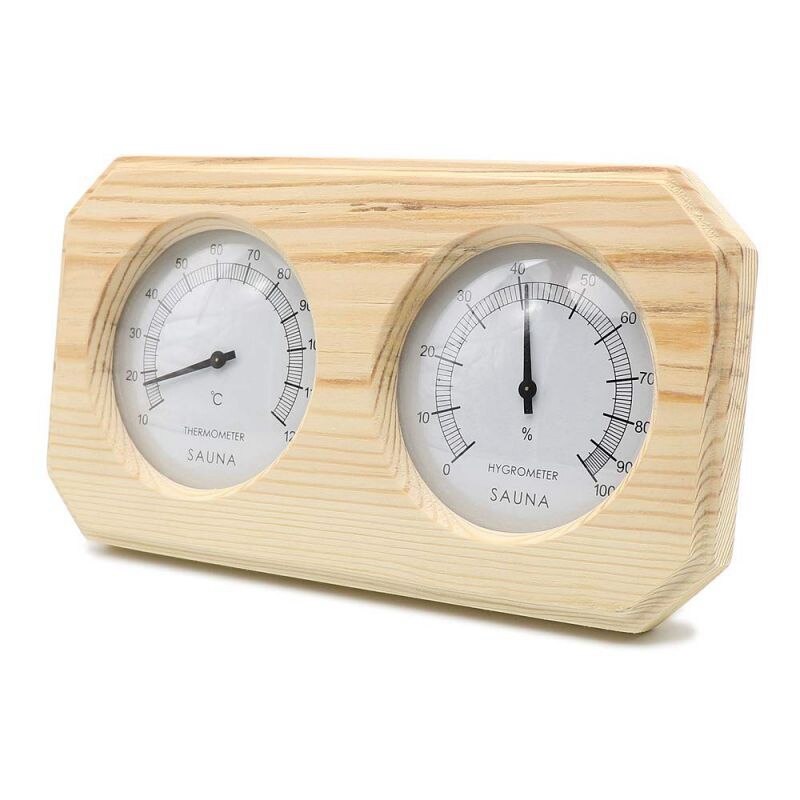 ! Sauna Thermometer Hout Hygrometer Binnenshuis Hoge Nauwkeurigheid Thermo Hygrometer Voor Sportscholen Hotels Familie Sauna &#39;S