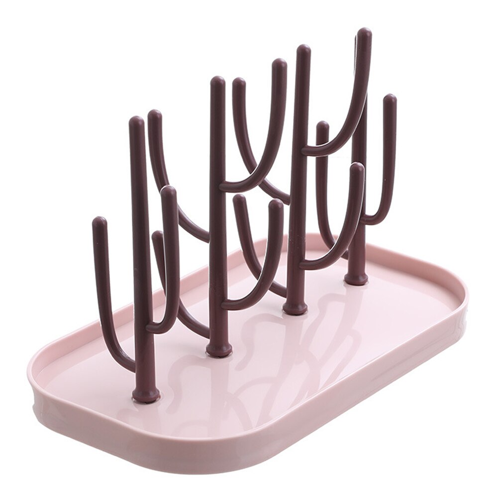 Cactus forme détachable gain de place étendoir salle de bain comptoir de cuisine support de verre ABS Simple stockage multifonctionnel Drain
