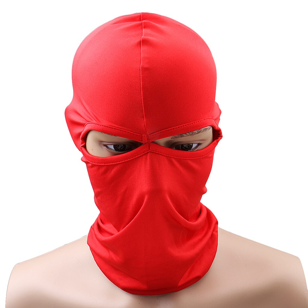 Outdoor Cycling Full Face Mask Motorcycle Bicycle Scarf Hood with 12 Colors: Red