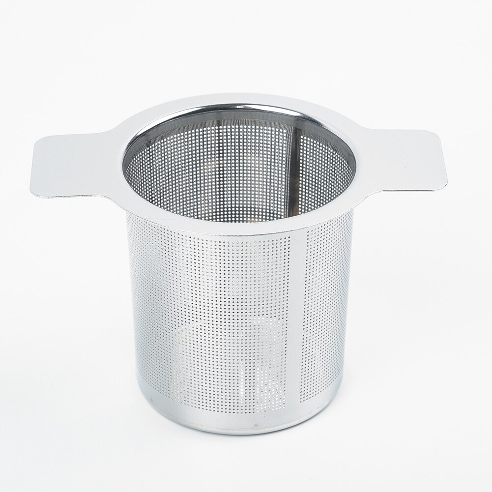 Stainless Steel Dual Ear Fine Mesh Filter Tea Infuser Fine Reusable Strainer Easy To Use And Clean