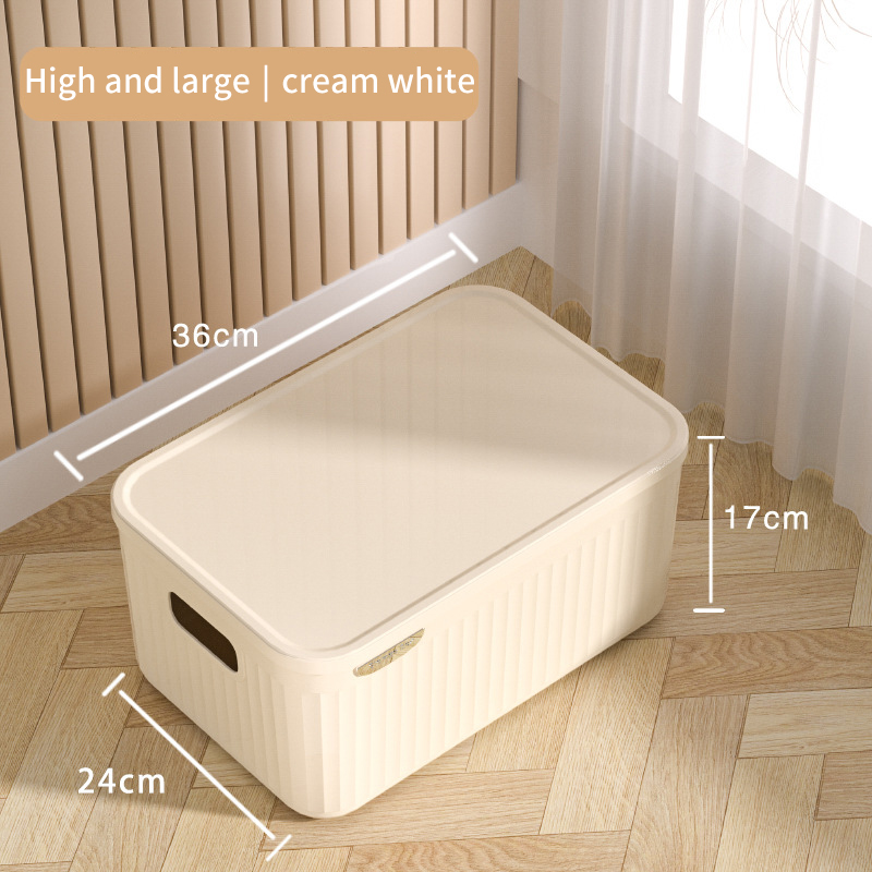 Home Wardrobe Clothes Organizer Plastic Toy Storage Boxes for Bedroom Cabinets Drawers Cosmetic Makeup Doll Accessory Container: Blue