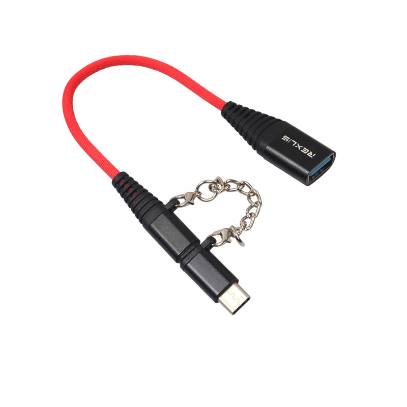 2 In 1 Usb Kabel Type C Micro Usb Snelle Oplaadkabel Multifunctionele Usb C Voor Huawei Samsung Xiaomi Android mobiele Telefoon Kabels