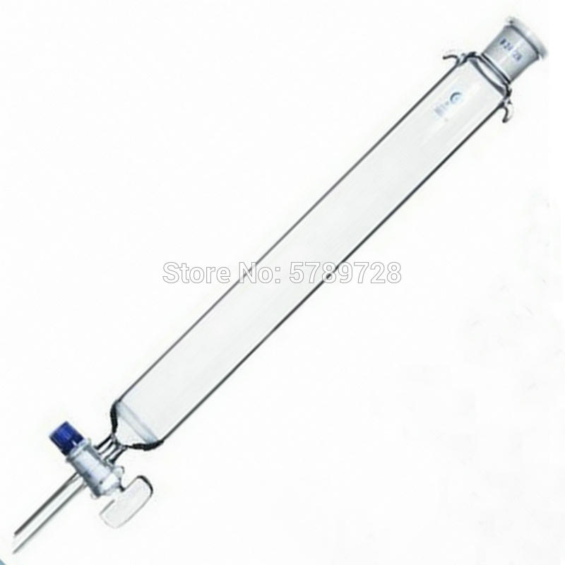 1 stücke Kaliber 24# chromatographie spalte mit glas kolben, Sand Ader glas chromatographie spalte mit Standard mund