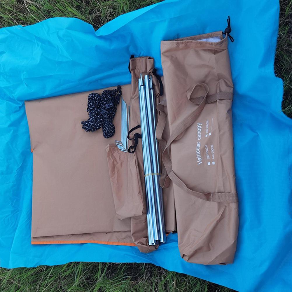 Portable Car Side Roof Top Tent Awning Camping Car Shelter Shade Waterproof UV Camping Tent Automobile Rooftop Rain Canopy