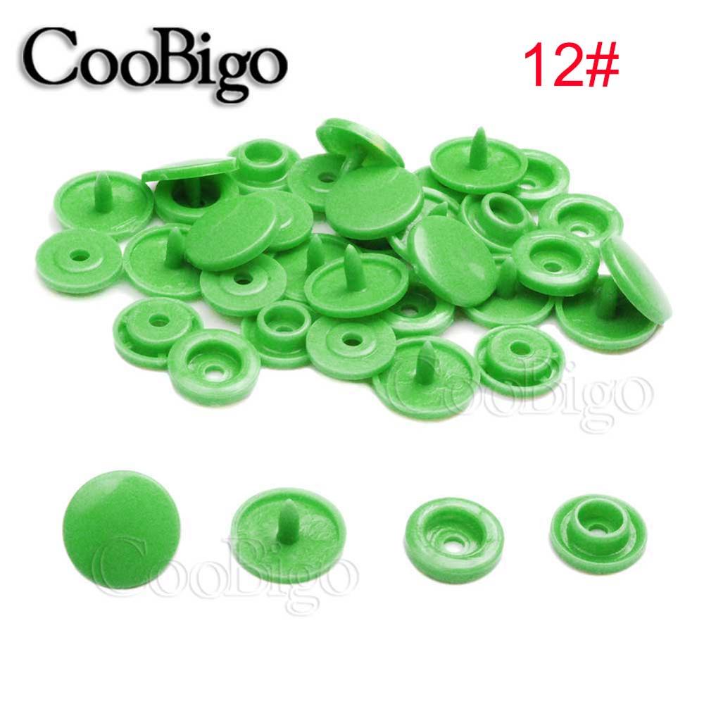 50Sets Round Plastic T5(12mm) Snaps Button Fasteners Quilt Cover Sheet Button Garment Accessories For Baby Clothes Clips: 12