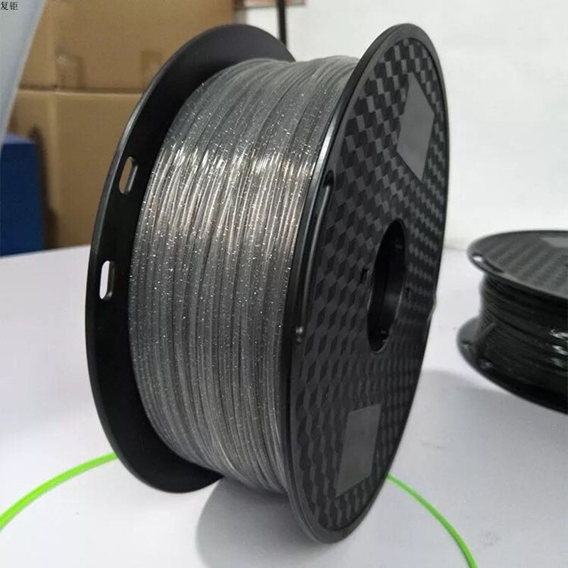 Filamento de impresora 3D de cristal PLA brillante, 1,75mm, 250g/500g/1kg, Material de impresión 3D brillante, filamentos de plástico brillantes PLA