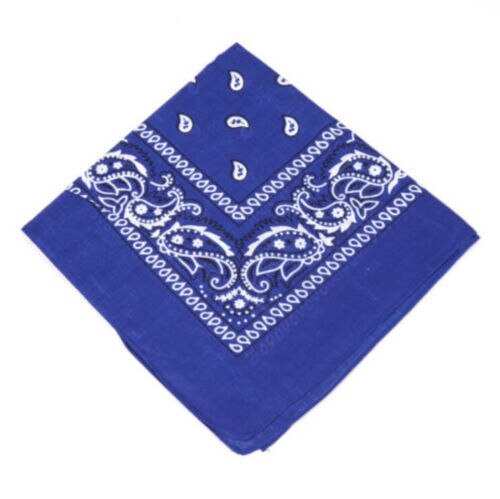 Vogue paisley bandana bandana hovedbeklædning/hårbånd tørklæde hals håndled wrap band hovedbeklædning mange muligheder etnisk stil print: Blå