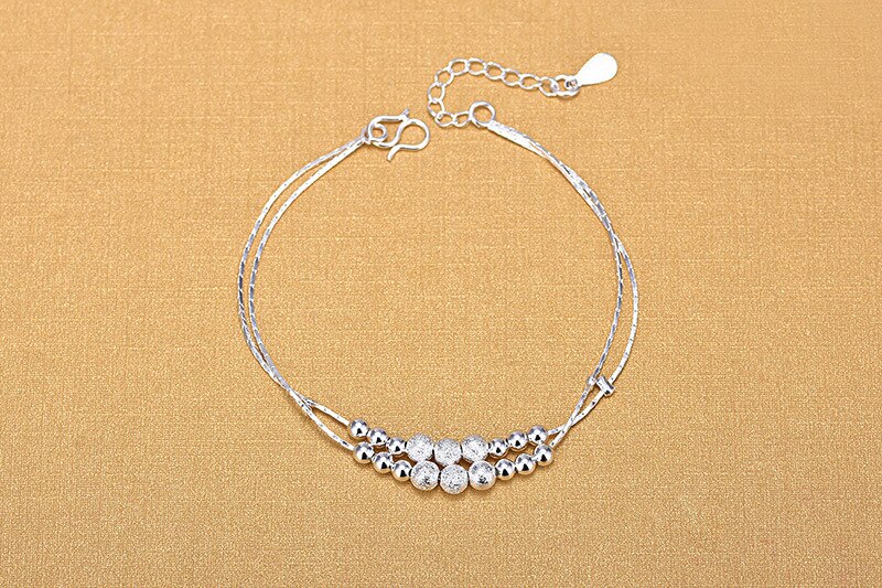 Everoyal – bracelets de cheville Double couche pour femmes, accessoires tendance, en argent, bijoux, d&#39;été, 925