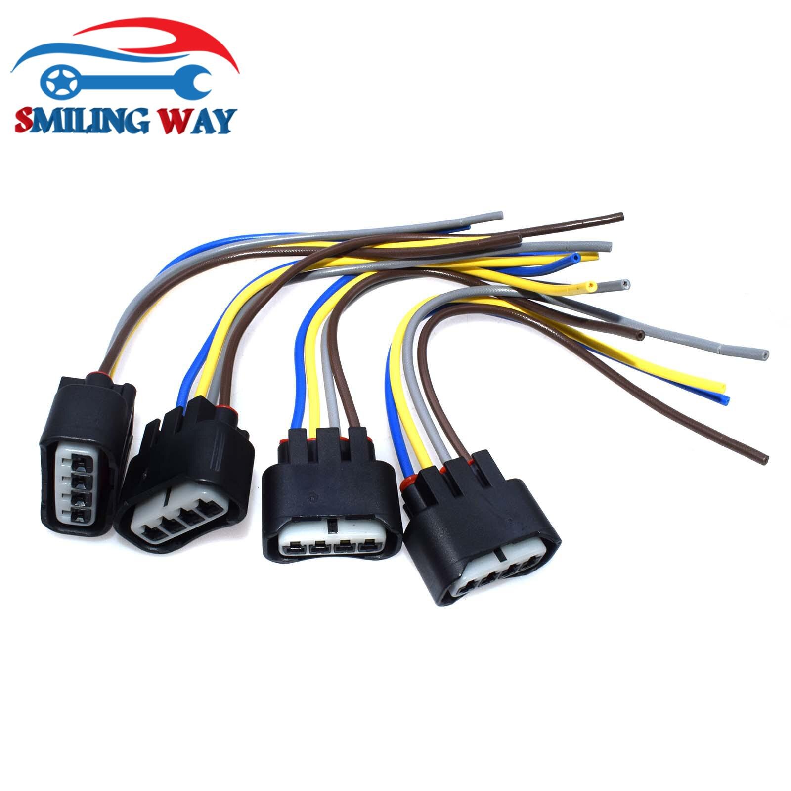SMILING WAY Ignition Coil Female Connector Plug Harness Cable Wire 4 pins For Toyota Lexus Scion Pontiac Chevrolet 2AZFE 1ZZFE