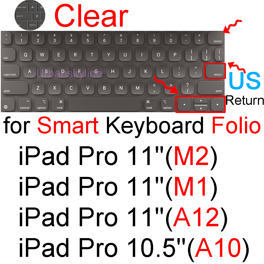 Pokrowiec na klawiaturę do iPada Pro 13 M4 12.9 Magic Keyboard Air 11 M3 10 10.5 10.9 M2 M1 Smart Case Folio Silicone Protector Skin TPU: YELLOW