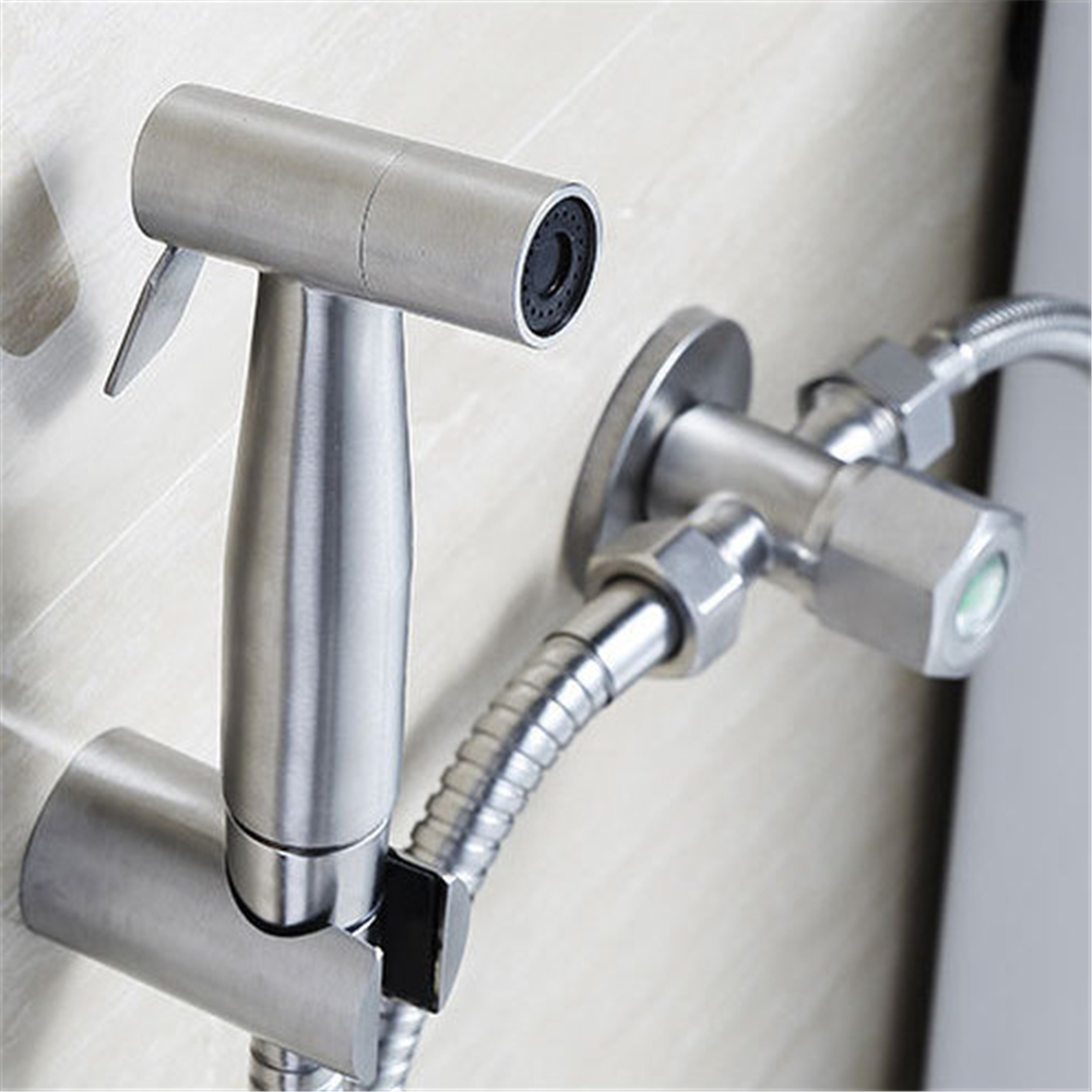 Handheld Toilet Bidet Sprayer Stainless Steel Hand Bidet Faucet Hand Sprayer Shower Head Bathroom Kitchen Faucet Accessories
