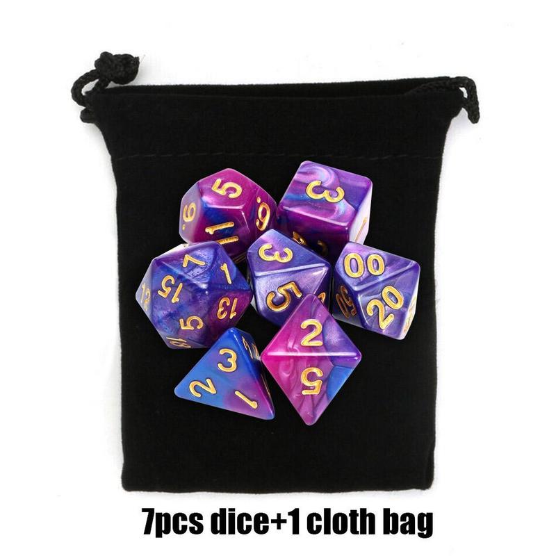 Twee-Kleur Multi-Faced Dobbelstenen Set Zeven Stukken Van Digitale Gecombineerde Set Worden Kan Dobbelstenen Dobbelstenen Game I3L5: Default Title