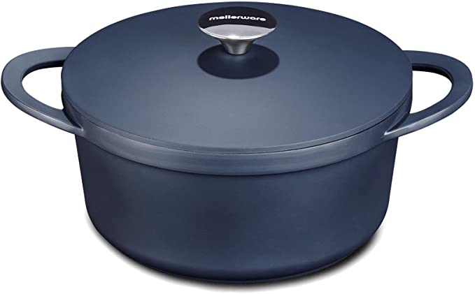 Mellerware-high pot cast aluminum Cuking! 24cm | Full Induction | Non-stick resistant pan | Suitable for all types of kitchens: Induction, oven | Free PFOA and PTFE | Red: Blue / 20cm