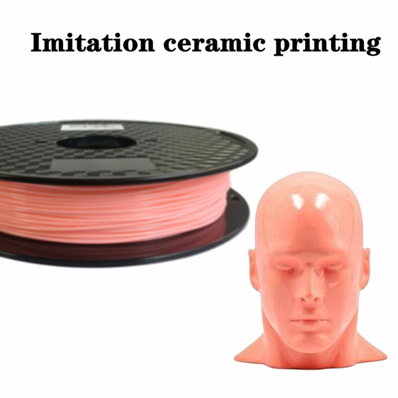Filamento de impresora 3D, material cerámico de imitación, de alto brillo, burlable, 0,5 KG, 1,75 MM, plástico de impresión