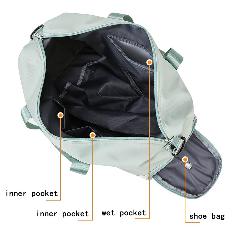 Brauch trocken nass Fitness Tasche Nylon Ausbildung Schulter Männer Tasche Reisen Yoga Fitnessstudio Tasche schwimmen Frauen Gymtas Tasche tragen an Gepäck duffle Tasche