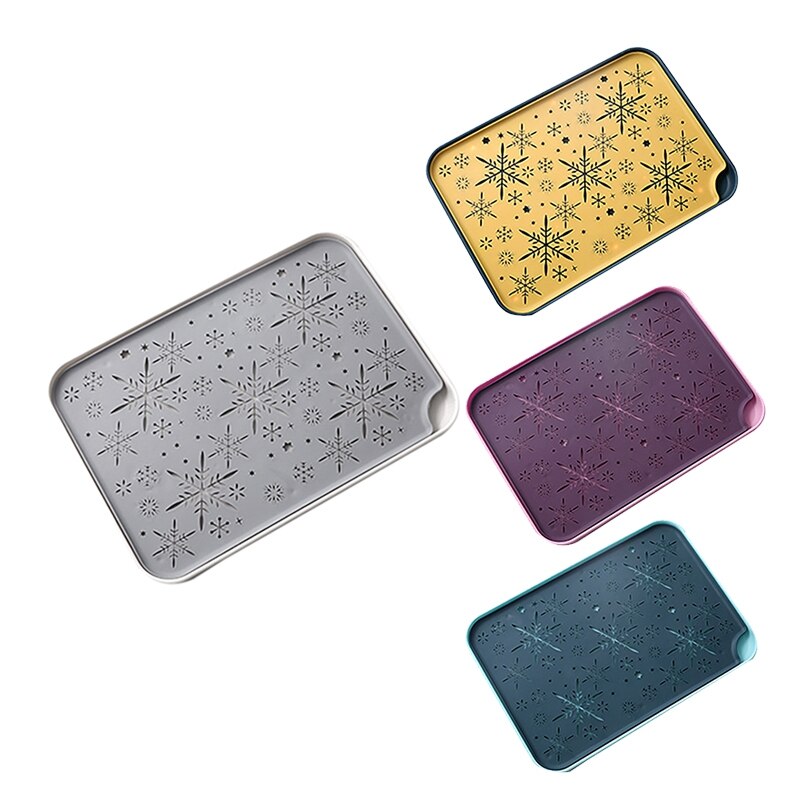 Kitchen Double-Layer Plastic Storage Drain Tray Water Cup Dish Rack Vegetable Rack Fruit Plate Cup Tray